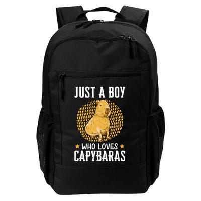 Boy who loves Capybaras South American Capybara  Backpack