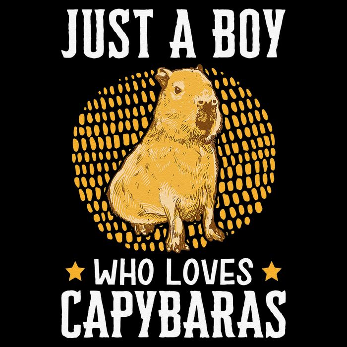 Boy who loves Capybaras South American Capybara  16 in Basic Backpack