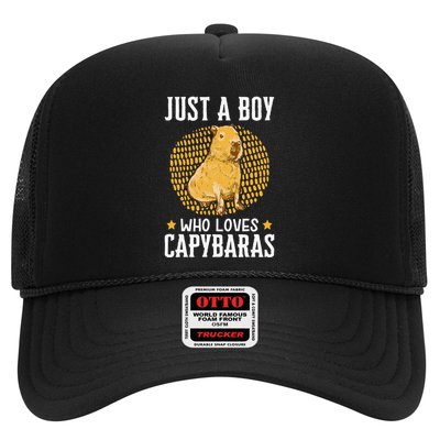 Boy who loves Capybaras South American Capybara  Trucker Hat