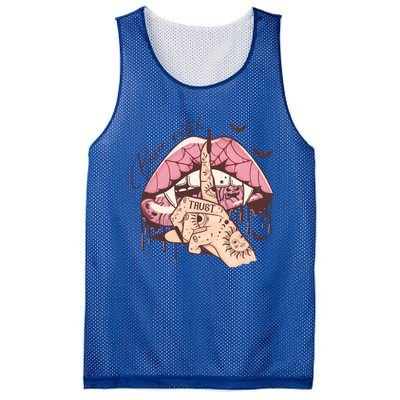 Basic Witch Lips Retro Halloween Witchcraft Coven Funny Funny Gift Mesh Reversible Basketball Jersey Tank