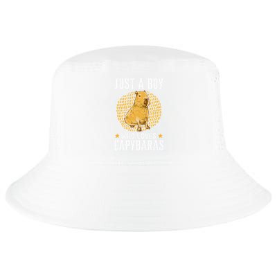Boy who loves Capybaras South American Capybara  Cool Comfort Performance Bucket Hat