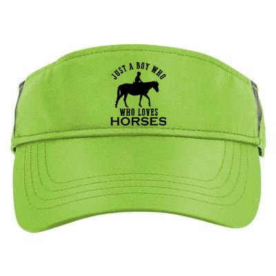 Boy Who Loves Horses Equestrian Horse Riding Gift For Boys Gift Adult Drive Performance Visor