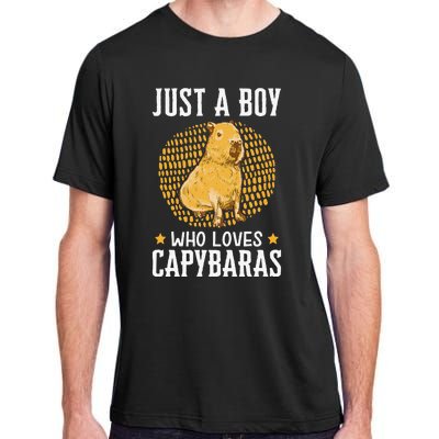 Boy who loves Capybaras South American Capybara  Adult ChromaSoft Performance T-Shirt