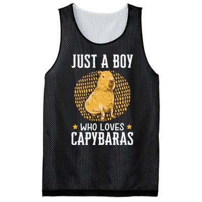 Boy who loves Capybaras South American Capybara  Mesh Reversible Basketball Jersey Tank