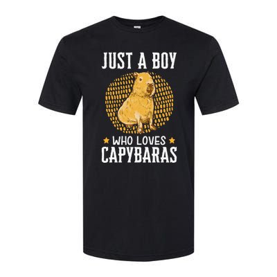 Boy who loves Capybaras South American Capybara  Softstyle CVC T-Shirt