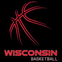 Basketball WI Love The Badger State Souvenir Wisconsin Hoops T-Shirt
