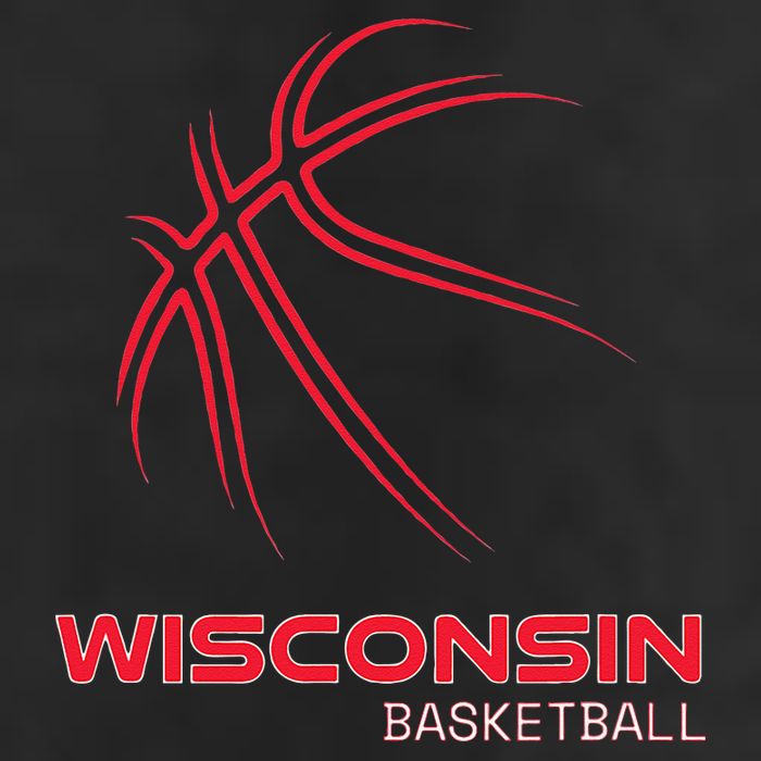 Basketball WI Love The Badger State Souvenir Wisconsin Hoops Hat