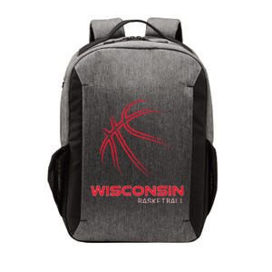 Basketball WI Love The Badger State Souvenir Wisconsin Hoops Vector Backpack