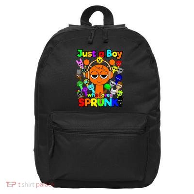 Boy who loves Sprunki for Birthday Decoration Oren Simon  16 in Basic Backpack