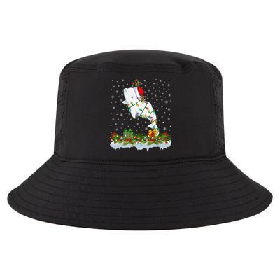 Beluga Whale Lover Xmas Lights Santa Beluga Whale Christmas Gift Cool Comfort Performance Bucket Hat