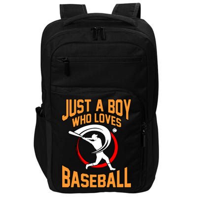 Boy Who Loves Baseball Sports Player Lover Coach Graphic Gift Impact Tech Backpack