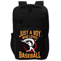 Boy Who Loves Baseball Sports Player Lover Coach Graphic Gift Impact Tech Backpack