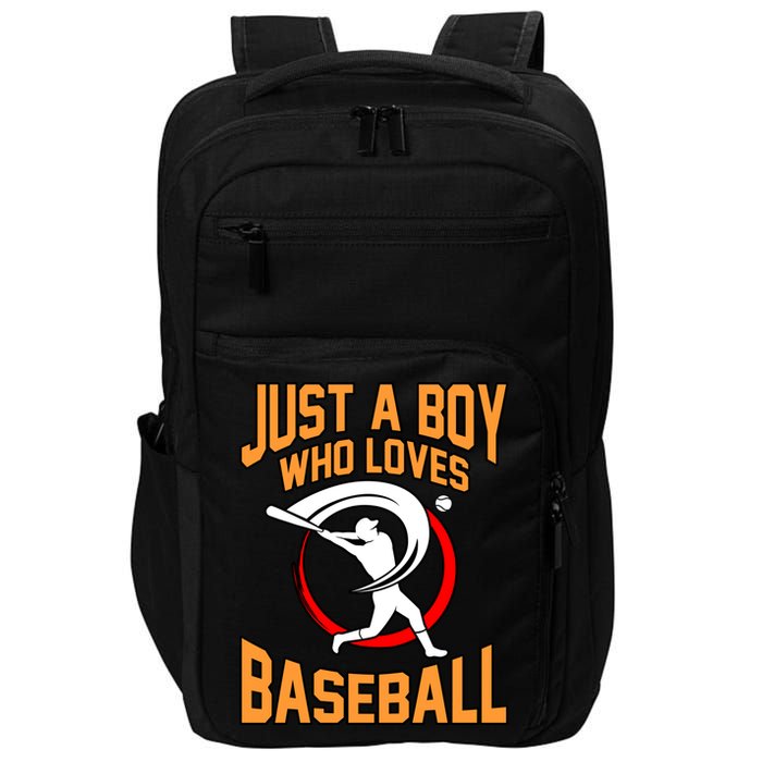 Boy Who Loves Baseball Sports Player Lover Coach Graphic Gift Impact Tech Backpack
