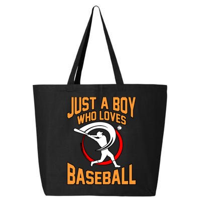 Boy Who Loves Baseball Sports Player Lover Coach Graphic Gift 25L Jumbo Tote