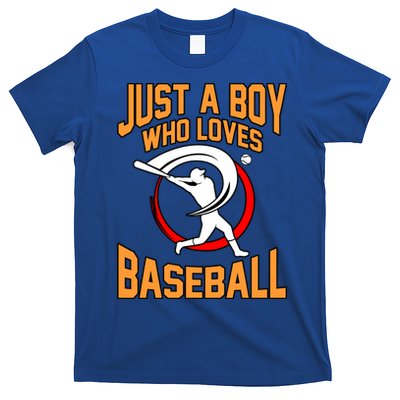 Boy Who Loves Baseball Sports Player Lover Coach Graphic Gift T-Shirt