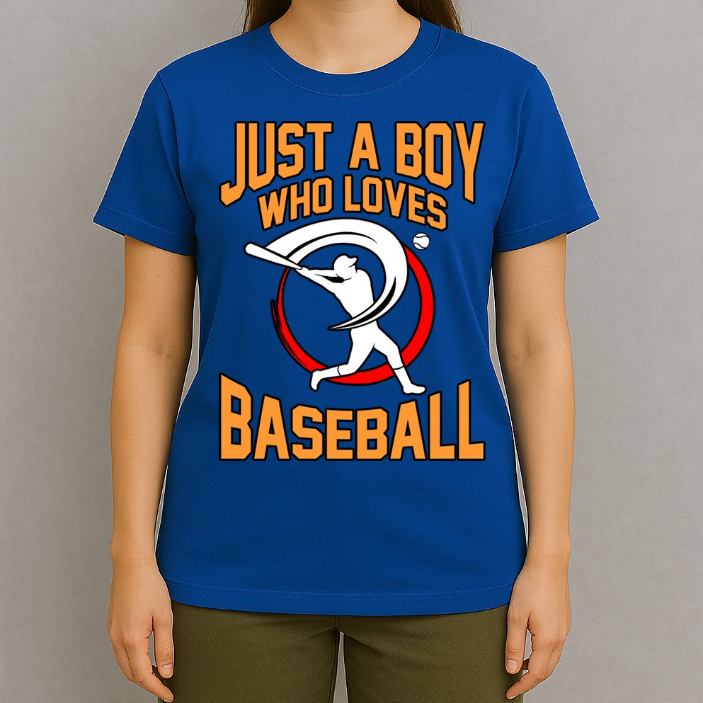 Boy Who Loves Baseball Sports Player Lover Coach Graphic Gift T-Shirt