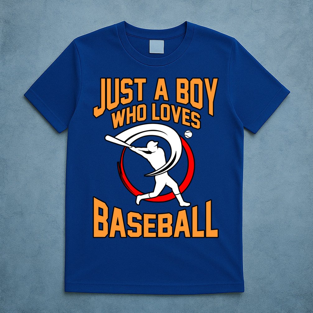 Boy Who Loves Baseball Sports Player Lover Coach Graphic Gift T-Shirt