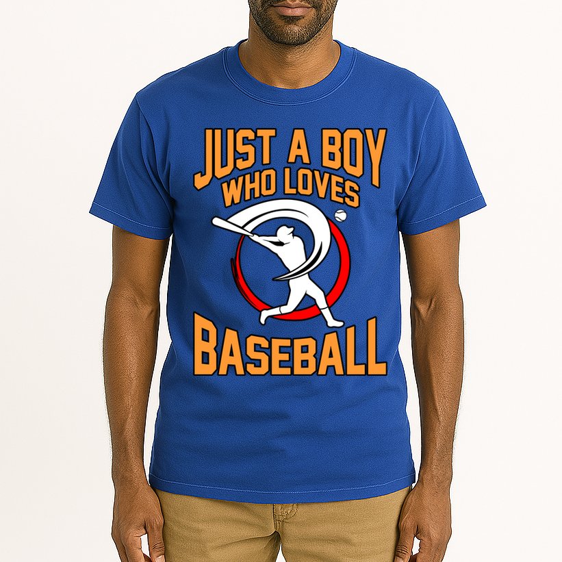 Boy Who Loves Baseball Sports Player Lover Coach Graphic Gift Tall T-Shirt
