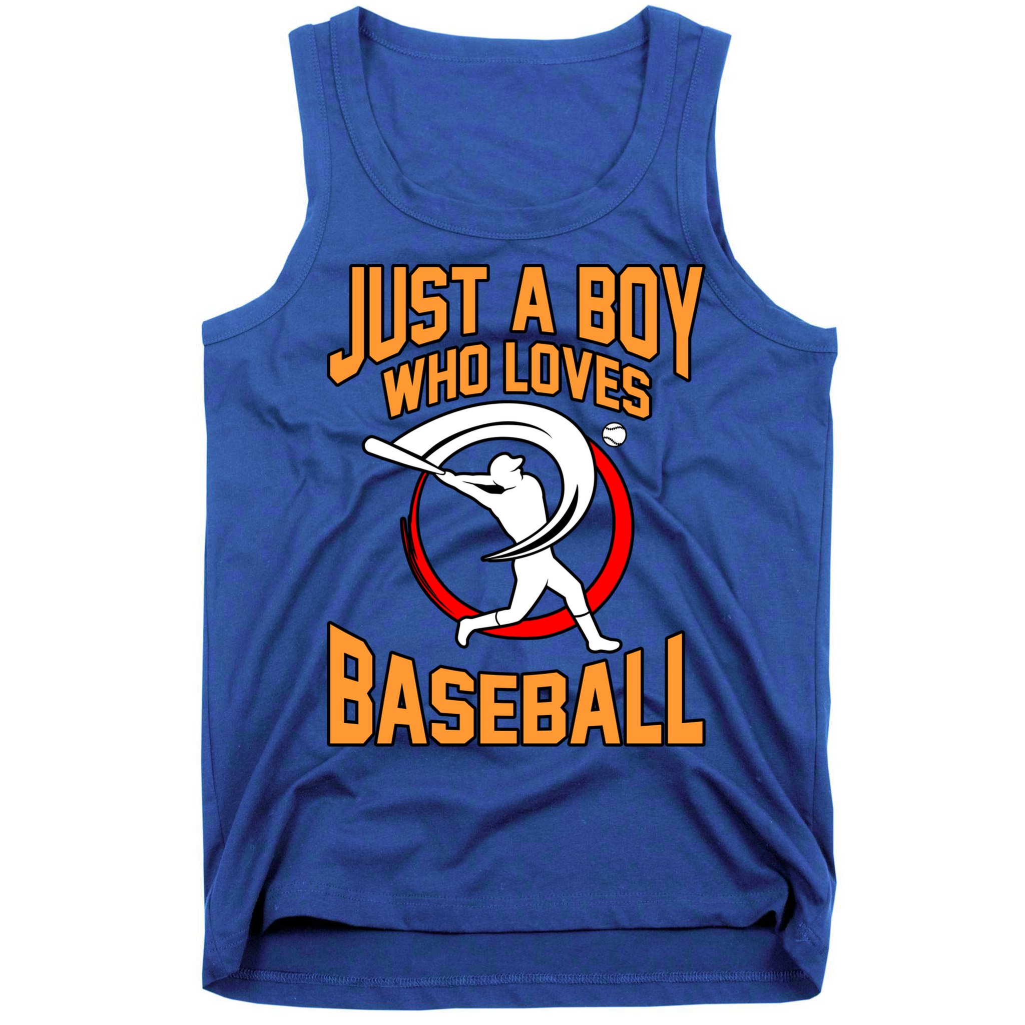 Boy Who Loves Baseball Sports Player Lover Coach Graphic Gift Tank Top