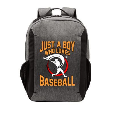 Boy Who Loves Baseball Sports Player Lover Coach Graphic Gift Vector Backpack
