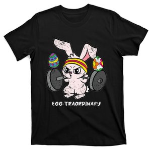 Bunny Weight Lifting Easter Cute Gym Workout T-Shirt