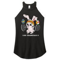 Bunny Weight Lifting Easter Cute Gym Workout Women’s Perfect Tri Rocker Tank