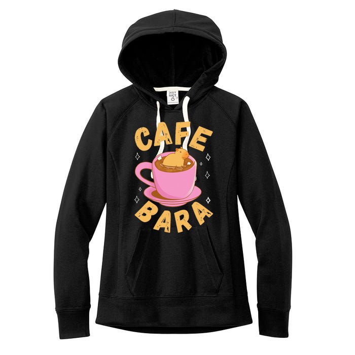 Boy who loves Capybaras South American Capybara  Women's Fleece Hoodie