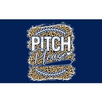 Baseball Womens Leopard Pattern Softball Baseball Bumper Sticker