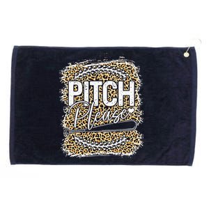 Baseball Womens Leopard Pattern Softball Baseball Grommeted Golf Towel