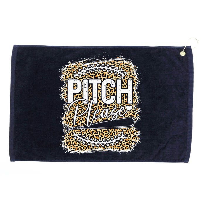 Baseball Womens Leopard Pattern Softball Baseball Grommeted Golf Towel