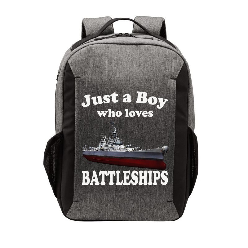 Boy Who Loves Battleship Uss New Jersey Bb62 Ww2 Warship Vector Backpack