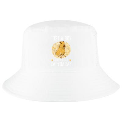 Boy who loves Capybaras South American Capybara  Cool Comfort Performance Bucket Hat