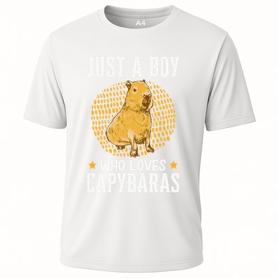 Boy who loves Capybaras South American Capybara  Performance Shirt