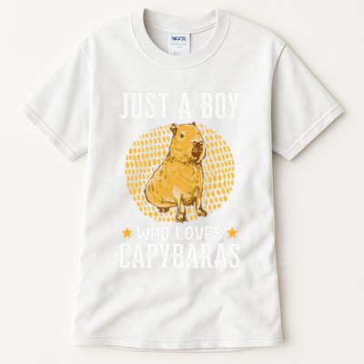 Boy who loves Capybaras South American Capybara  Tall T-Shirt