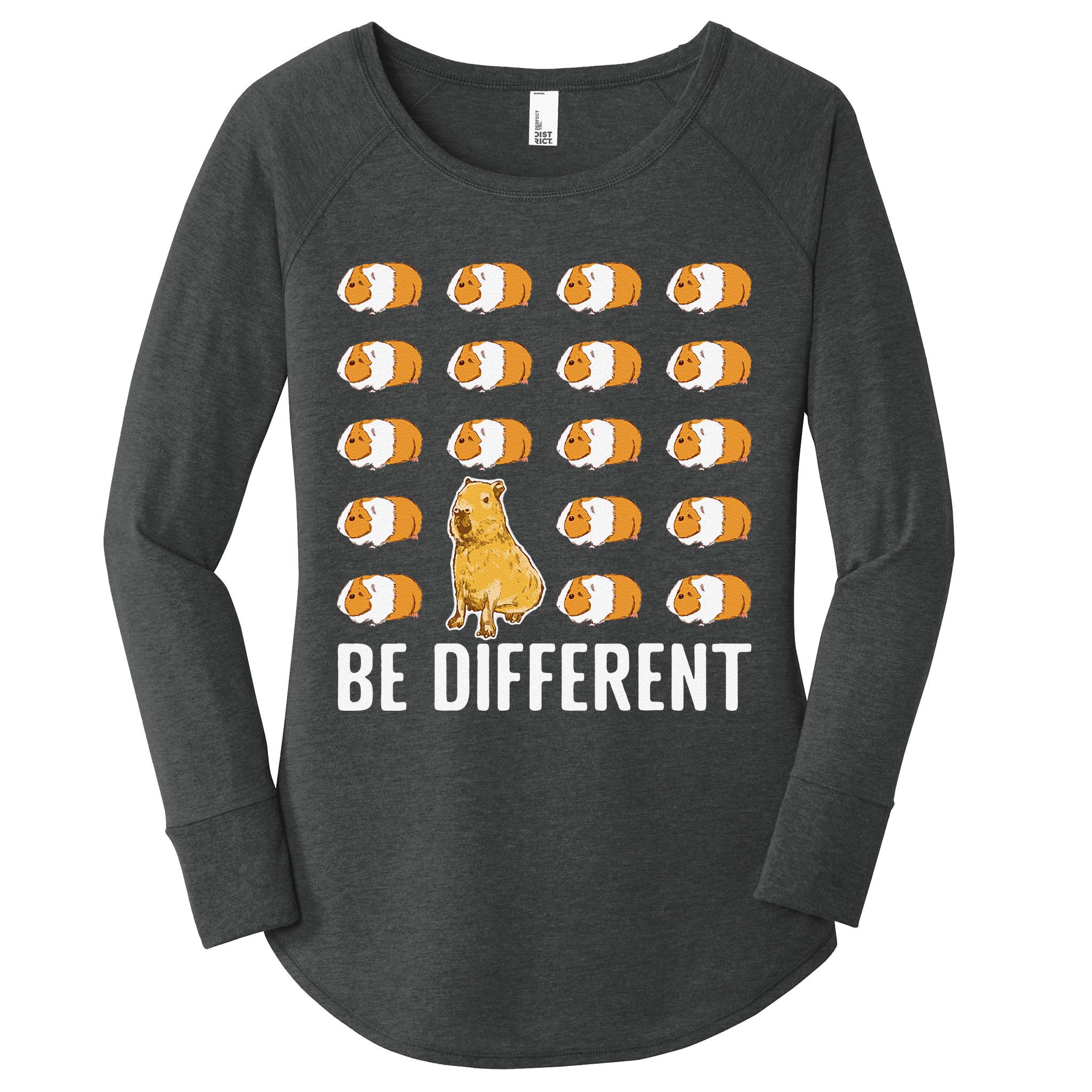 Boy who loves Capybaras South American Capybara  Women's Perfect Tri Tunic Long Sleeve Shirt
