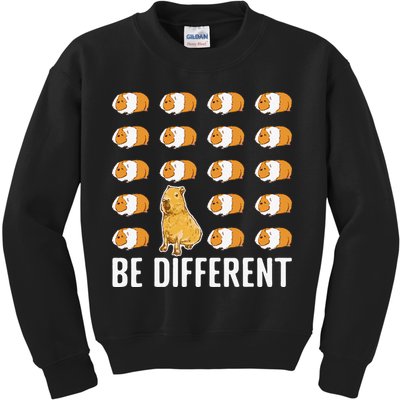 Boy who loves Capybaras South American Capybara  Kids Sweatshirt