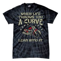 Biker When Life Throws You A Curve Motorcycle Tie-Dye T-Shirt