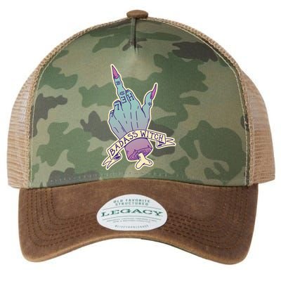 Badass Witch Middle Finger Legacy Tie Dye Trucker Hat