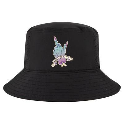 Badass Witch Middle Finger Cool Comfort Performance Bucket Hat