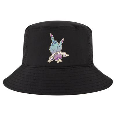 Badass Witch Middle Finger Cool Comfort Performance Bucket Hat