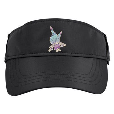 Badass Witch Middle Finger Adult Drive Performance Visor