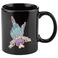 Badass Witch Middle Finger 11oz C Handle Ceramic Mug