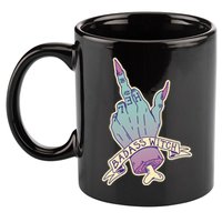 Badass Witch Middle Finger 11oz C Handle Ceramic Mug