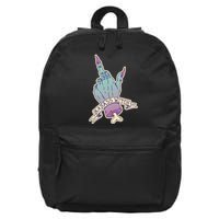 Badass Witch Middle Finger 16 in Basic Backpack