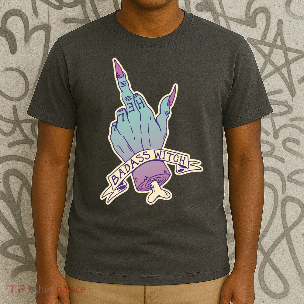 Badass Witch Middle Finger T-Shirt