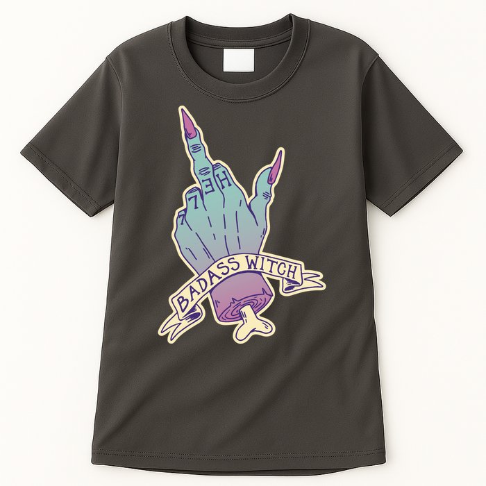 Badass Witch Middle Finger Tall T-Shirt