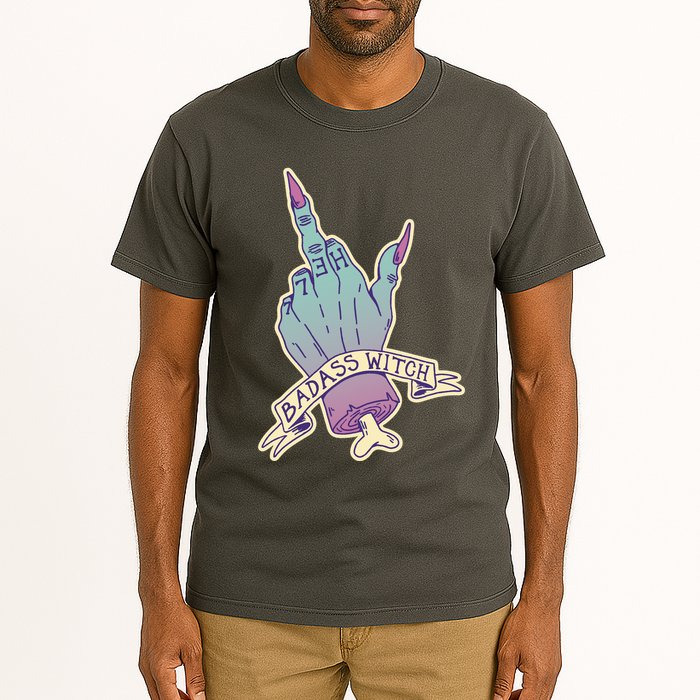 Badass Witch Middle Finger Tall T-Shirt