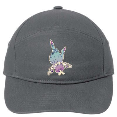 Badass Witch Middle Finger 7-Panel Snapback Hat