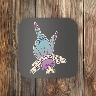 Badass Witch Middle Finger Coaster