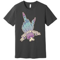 Badass Witch Middle Finger Premium T-Shirt